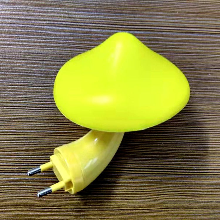 Creative mushroom plug-in LED bedside night light light controlled sensor bedroom Yellow Mushroom - EU Standard