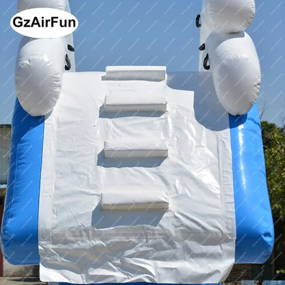 Factory customized high quality water sports games inflatable yacht water slide