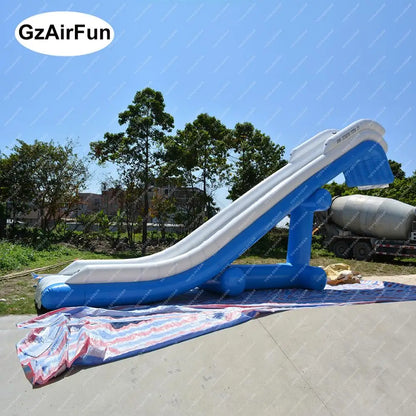 Factory customized high quality water sports games inflatable yacht water slide 5X1.5X3.4m