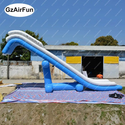 Factory customized high quality water sports games inflatable yacht water slide