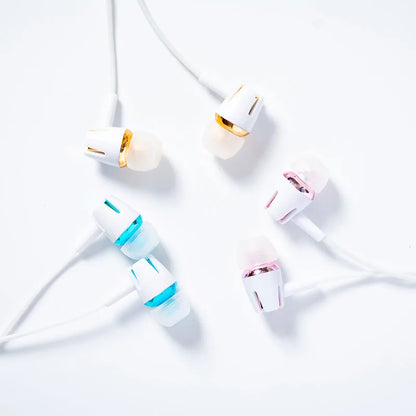 Luminous Headset 3.5mm Plug Wired Glowing Earphone with Mic Volume Control Bass Earbud for IPhone Samsung Huawei Xiaomi Phone Pc