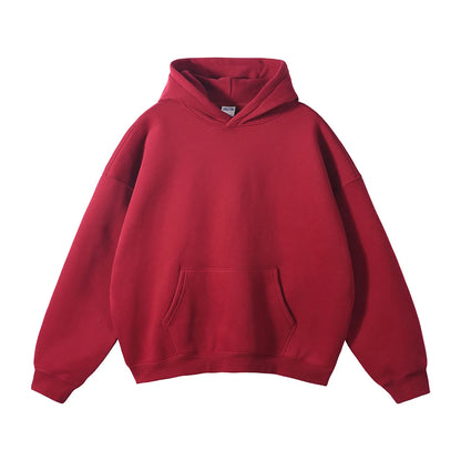 Loose fleece sweater Burgundy