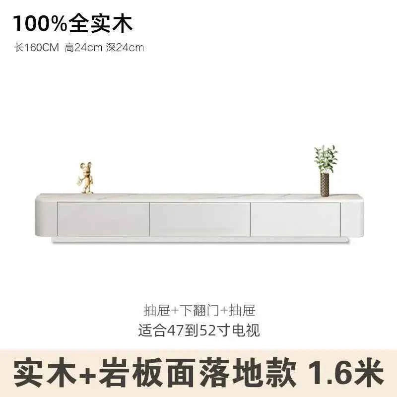 Modern Luxury Coffee Table Cabinet Combo - Space-Saving Living Room Furniture White 1.6 meters sol
