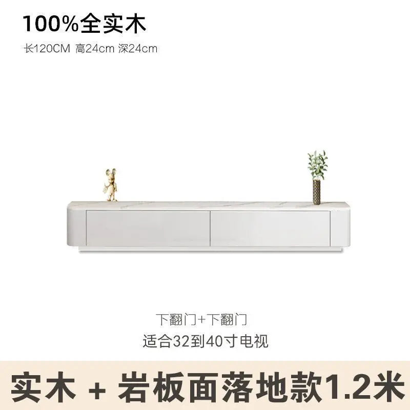 Modern Luxury Coffee Table Cabinet Combo - Space-Saving Living Room Furniture White 1.2 meters sol
