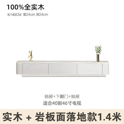 Modern Luxury Coffee Table Cabinet Combo - Space-Saving Living Room Furniture White 1.4 meters sol