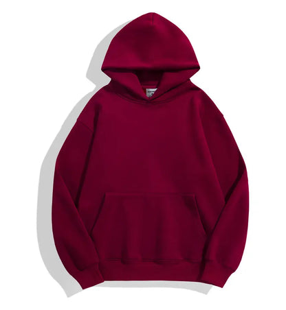 500GSM Heavy Weight Fashion Men's Hoodies - New Autumn Winter Collection Red CHINA