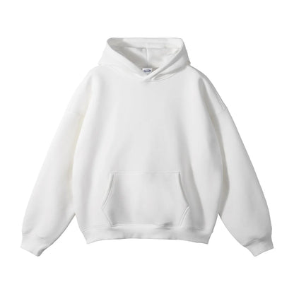 Loose fleece sweater WHITE