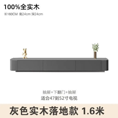 Modern Luxury Coffee Table Cabinet Combo - Space-Saving Living Room Furniture Grey 1.6 meters soli
