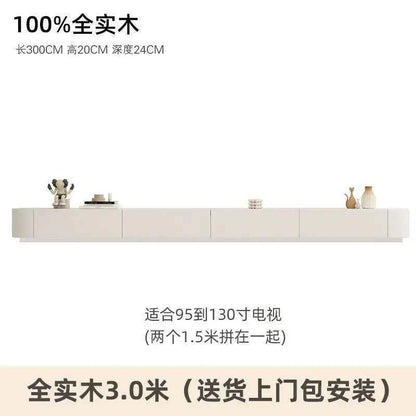 Modern Luxury Coffee Table Cabinet Combo - Space-Saving Living Room Furniture White 3-meter solid