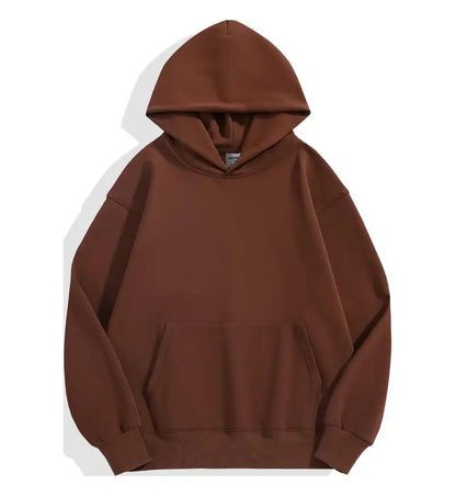 500GSM Heavy Weight Fashion Men's Hoodies - New Autumn Winter Collection Brown CHINA