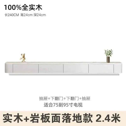 Modern Luxury Coffee Table Cabinet Combo - Space-Saving Living Room Furniture White 2.4 meters sol