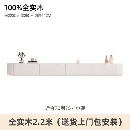 Modern Luxury Coffee Table Cabinet Combo - Space-Saving Living Room Furniture White 2 meters 2 sol