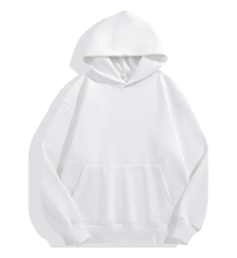 500GSM Heavy Weight Fashion Men's Hoodies - New Autumn Winter Collection WHITE CHINA