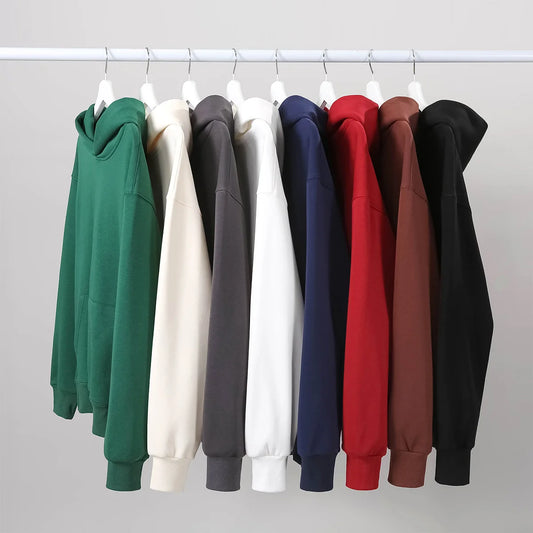 Premium Heavy Weight Cotton Plus Velvet Hooded Sweater - Men's & Women's