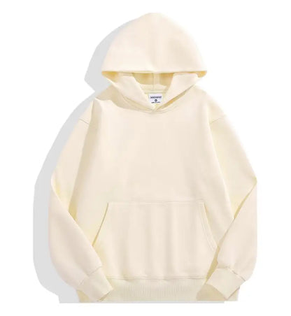500GSM Heavy Weight Fashion Men's Hoodies - New Autumn Winter Collection Beige CHINA