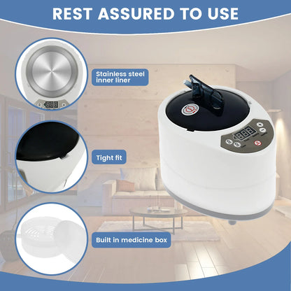 3L Sauna Steam Generator Fumigation Machine Large Capacity Portable for Sauna Spa Tent Body Therapy 1000W US Plug