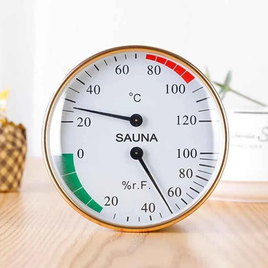 Sauna Room 2 In 1 Thermometer Hygrometer Indoor Humidity Temperature Meter Gauge For Bathroom Sweat Streamroom Hydrometer Pt m