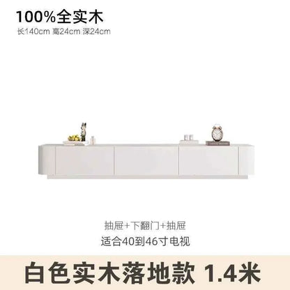 Modern Luxury Coffee Table Cabinet Combo - Space-Saving Living Room Furniture White 1.4 meters sol 1