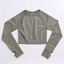 Seamless Long Sleeve Workout Top - Premium Women's Yoga & Fitness Outerwear