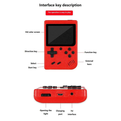 Retro Game Console - 400 Built-In Games, Portable, TV Connectable