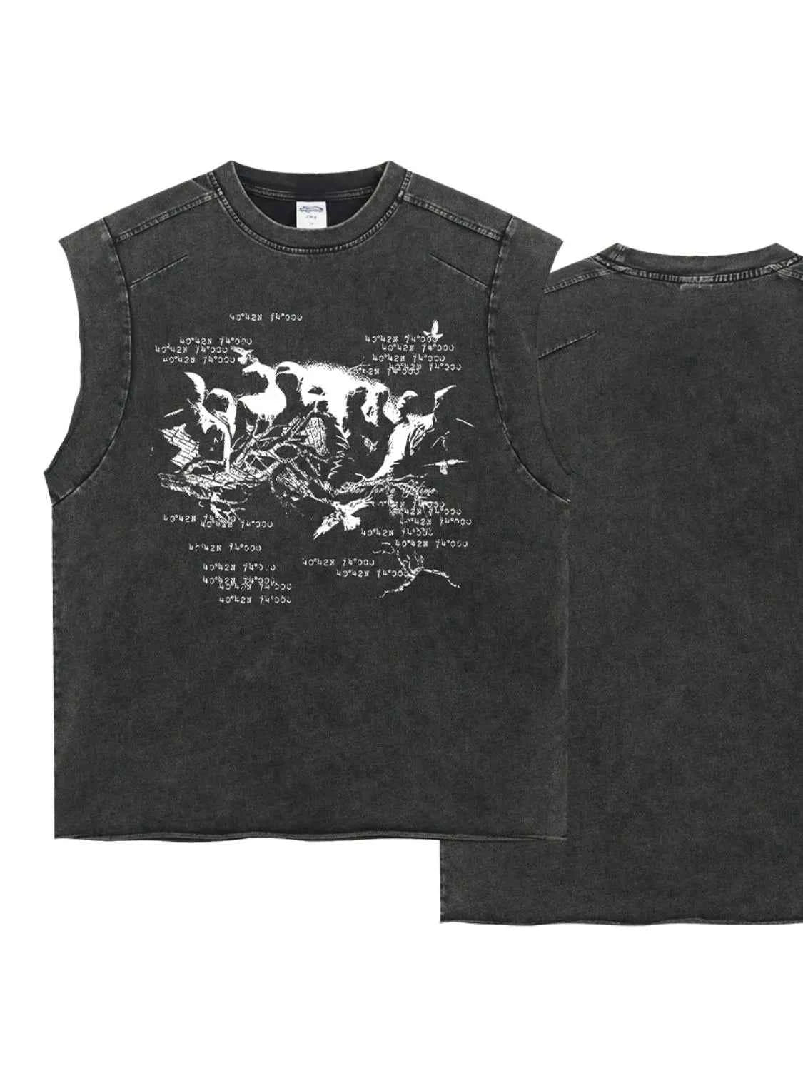 Men's Round Neck Graphic Tank