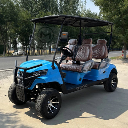 Affordable 4-Passenger Electric Golf Cart - Street Legal with Fuel-Efficient Gasoline Engine