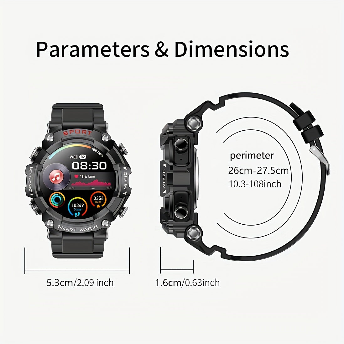 SmartFit Pro: All-in-One Smart Watch with TWS Earbuds, Fitness Tracker & MP3 Player
