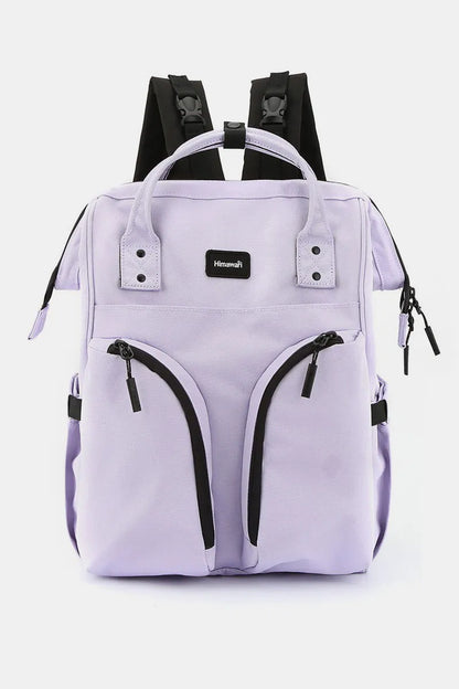 Himawari Waterproof Backpack Bag with Multilayer Pockets Lavender One Size