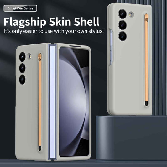Suitable For Samsung Z Fold5 phone case with Spen Stylus Drop Proof for Samsung Galaxy Zfold 5 Slim folding case with built-in pen slot with stylus