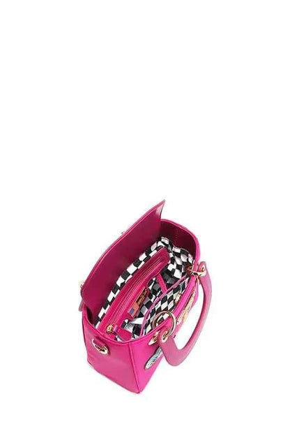 Nicole Lee USA Color Patch Handbag with Top Handle