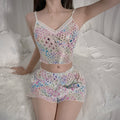 Signature Bow Print Square Neck Cami and Shorts Set