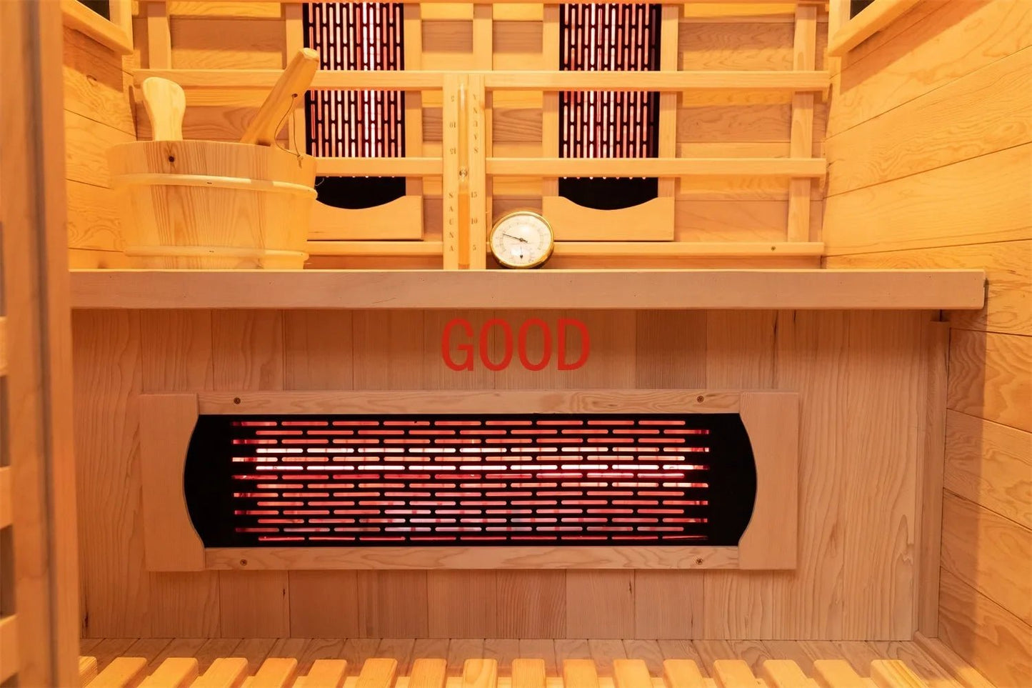 Canadian Hemlock & Red Cedar 2-Person Infrared Sauna - Top-Rated & User-Friendly