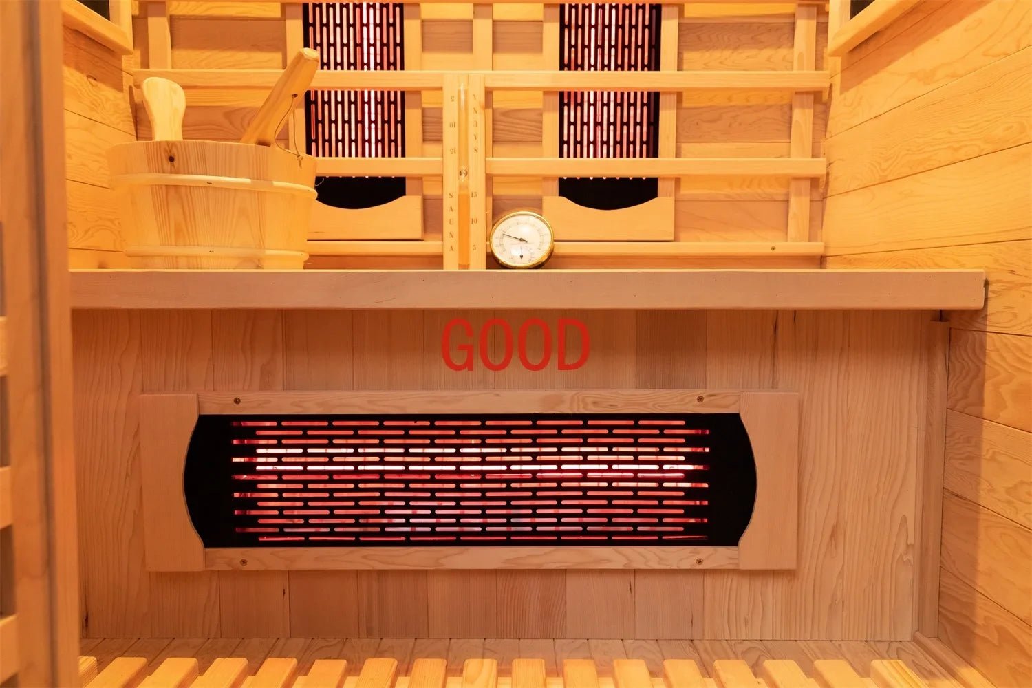Canadian Hemlock & Red Cedar 2-Person Infrared Sauna - Top-Rated & User-Friendly