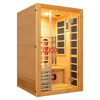 Canadian Hemlock & Red Cedar 2-Person Infrared Sauna - Top-Rated & User-Friendly