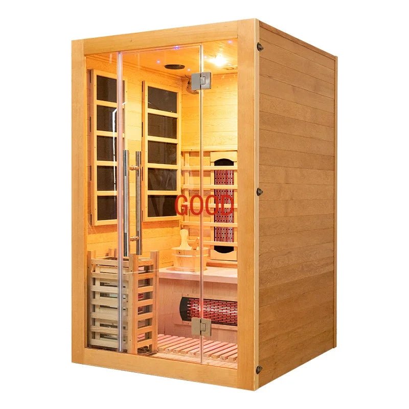 Canadian Hemlock & Red Cedar 2-Person Infrared Sauna - Top-Rated & User-Friendly