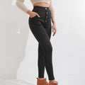 Signature Fashion Micro Horn Leggings Women V-back Waist Sports Pants High Waist Push Up Butt Gym Pants Solid Slim Casual Leggings