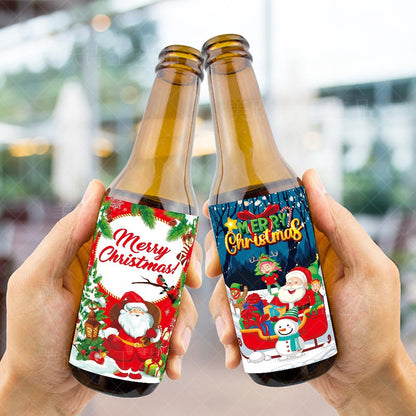 Christmas Decorative Wine Bottle Stickers - My Store