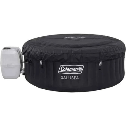Coleman SaluSpa AirJet 2 to 4 Person Round Inflatable Hot Tub Portable Outdoor Spa with 60 Soothing AirJets and Insulated Cover