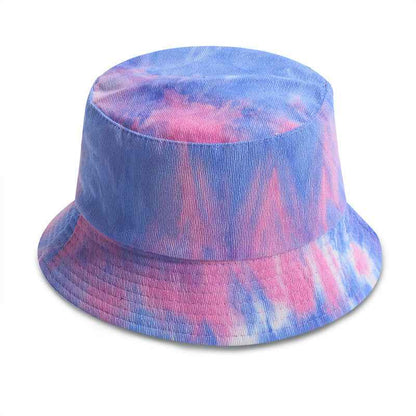 Corduroy Tie Dye Fisherman Hat - Trendy Festival Accessory K 58cm
