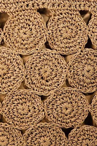 Fame Square Braided Pattern Tote Bag