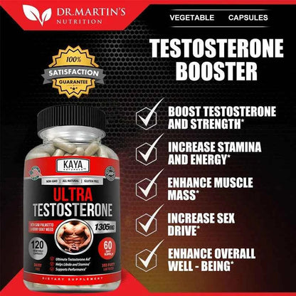 Kaya Ultra Testosterone Natural Muscle Booster Supplement