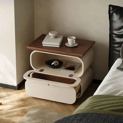 European Modern Bedside Table - Luxury Nightstand with Storage