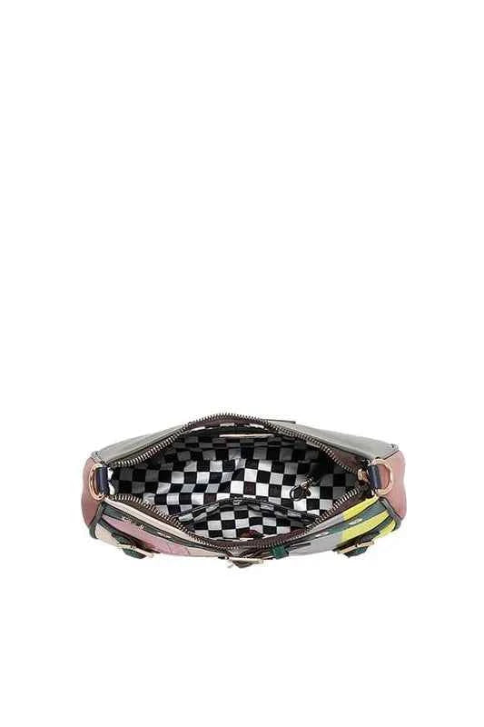Nicole Lee USA Crescent Shaped Crossbody Bag