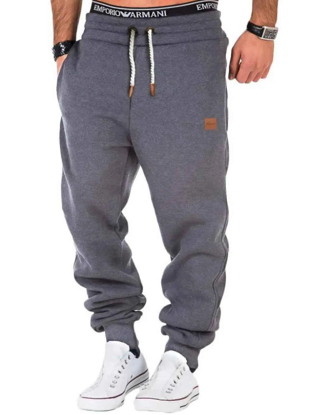 Men's Full Size Drawstring Pants Plus Size