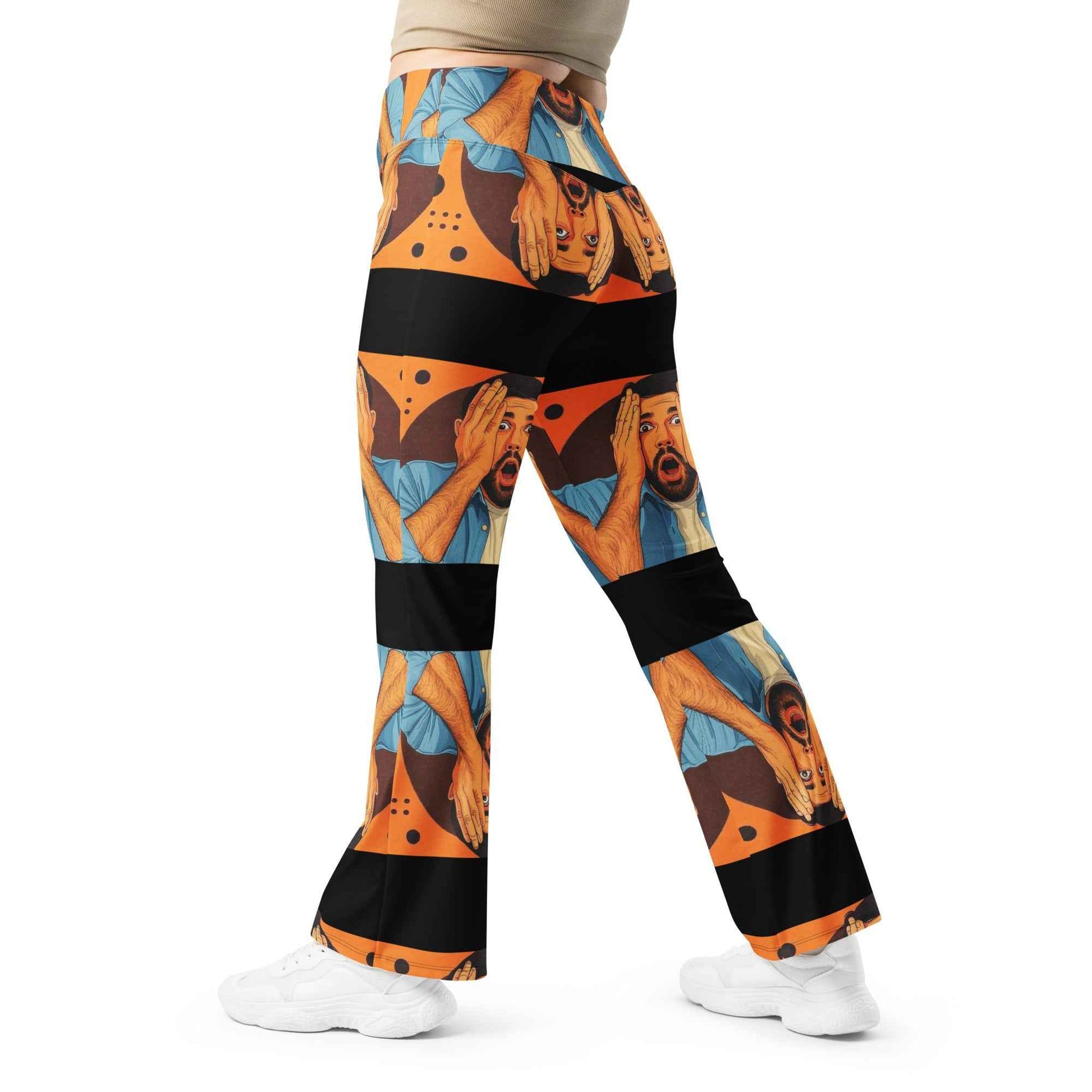 Flare Leggings with Butt-Lifting Design