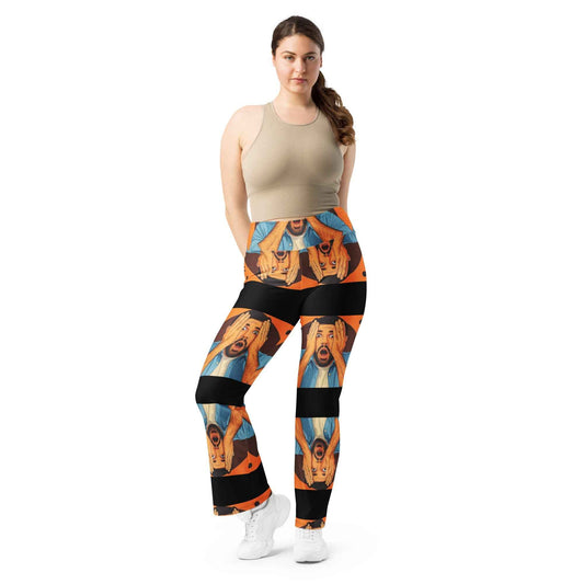 Flare Leggings with Butt-Lifting Design
