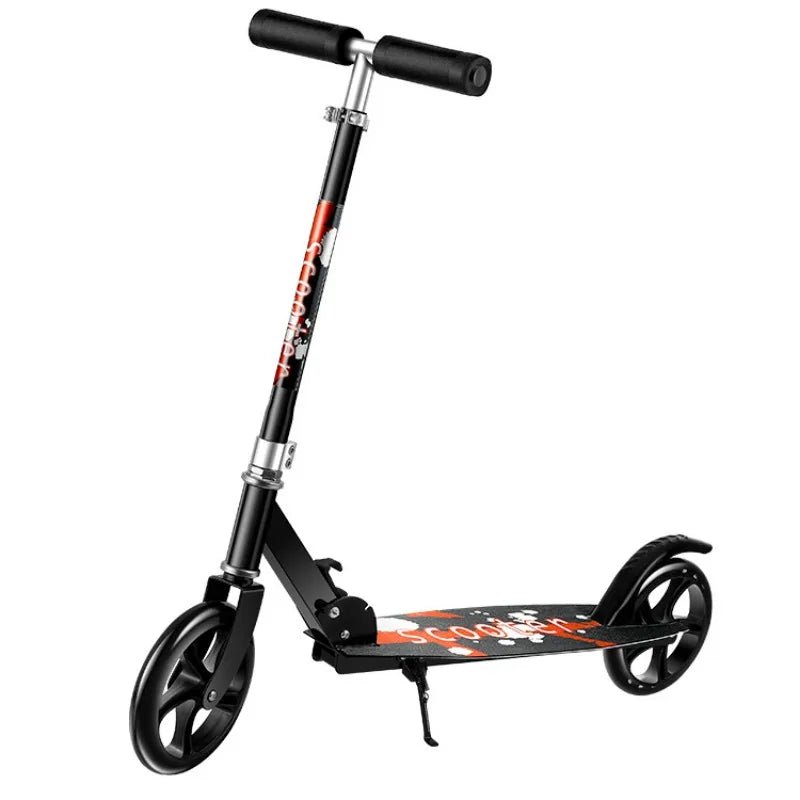 Foldable Scooter for Kid Teen Adult Adult Scooter All Iron 200mm Big Wheel Scooter City To Work Scooter Campus Foot Scooter