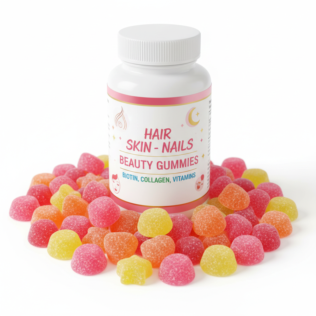 Hair Skin Nails Gummies - Hair Growth Vitamins Supplement