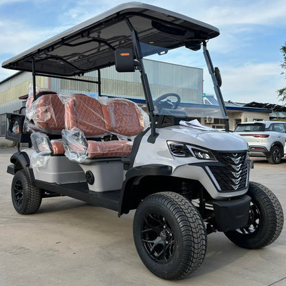 High-Performance 2-Seat Electric Golf Cart - Powerful 5000W Motor with Storage & Off-Road Capability
