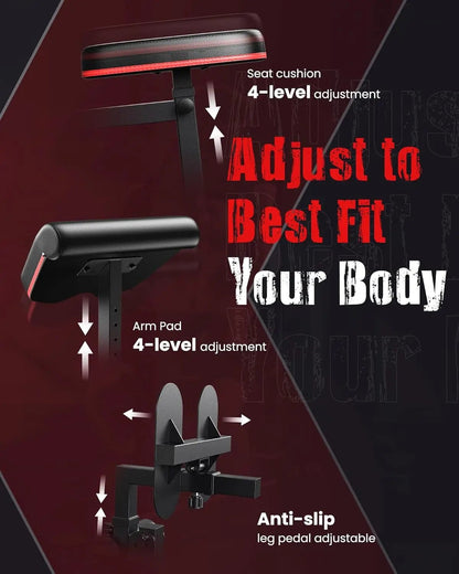 Home Gym Equipment for Leg Press, 150LBS Weight Stack Machine, Workout Station with Pulley System